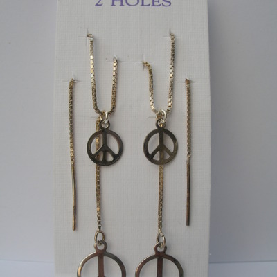 Peace sign - 2 holes - Thumbnail 4