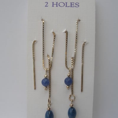 Blue lapis - 2 hole - Thumbnail 4