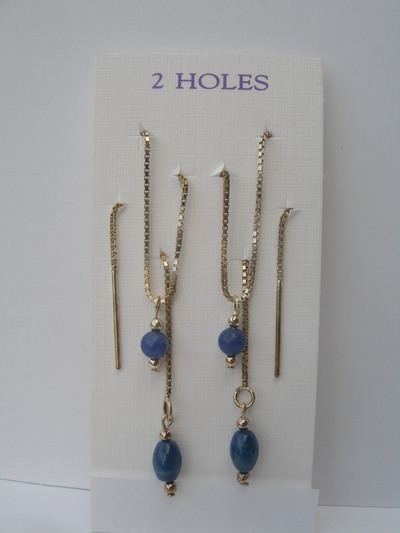 Blue Lapis - 2 hole
