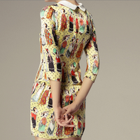 Peter Pan Collar Dress - Thumbnail 1