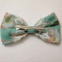 Fairy Floral Mint Hair Bow  - Thumbnail 1