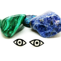 Evil Eye Stud Earrings - Thumbnail 1
