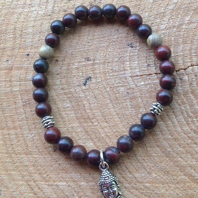 Jasper buddha bracelet