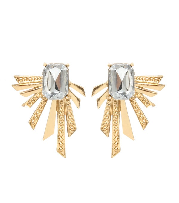 Gold Flare Earrings
