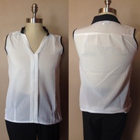 Contrast Trim Blouse  - Thumbnail 1