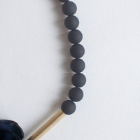 Silk Flower Statement Necklace NL0914 - Thumbnail 2