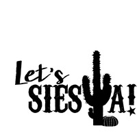 Let's Siesta Racerback Large, XL, XXL Woman's Graphic Tank - Thumbnail 4