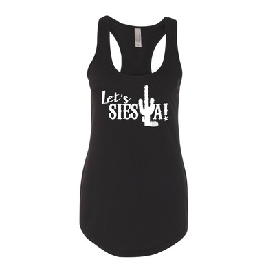 Let's Siesta Racerback Large, XL, XXL Woman's Graphic Tank
