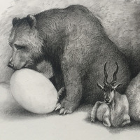 Hear No Evil - Bunny Print - Thumbnail 2