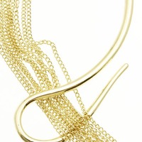 Chain Fringe Necklace Set - Thumbnail 1