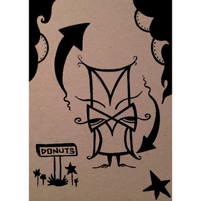Original drawing - donut owl