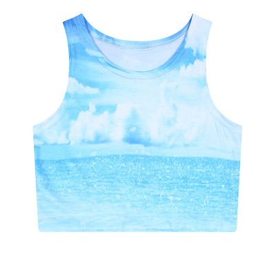 SKY & SEA CROP TOP