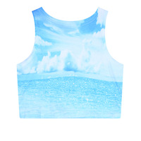 SKY & SEA CROP TOP - Thumbnail 1
