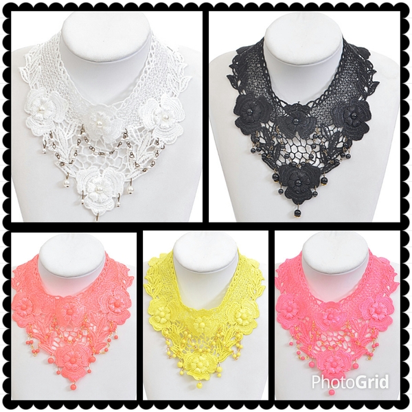 Lace necklace (comes in a variety of colors) 