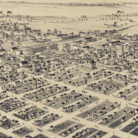 Aurora, Missouri in 1891 - Bird's Eye View Map, Aerial, Panorama, Vintage Map, Antique, Reproduction, Giclée, Fine Art, Wall Art, History - Thumbnail 1