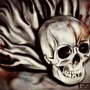 Purple skull keychain-2