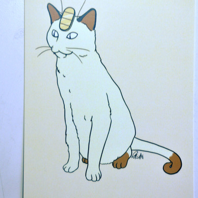 6" x 4" print - meowth (pokemon)