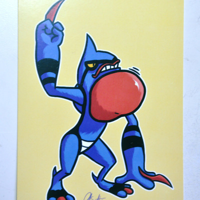 6" x 4" print - toxicroak (pokemon)