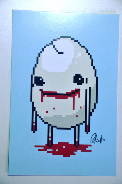 6" x 4" Print - Bloody Egg