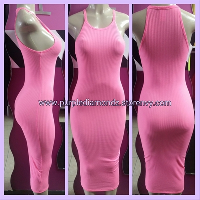 Summer Neon Dress Pink