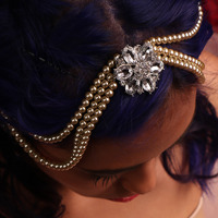 Bohemian Princess Bridal Hair Chain - Thumbnail 1