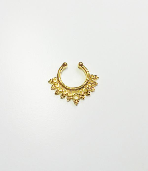 Aaliyah Faux Septum Ring (Gold)