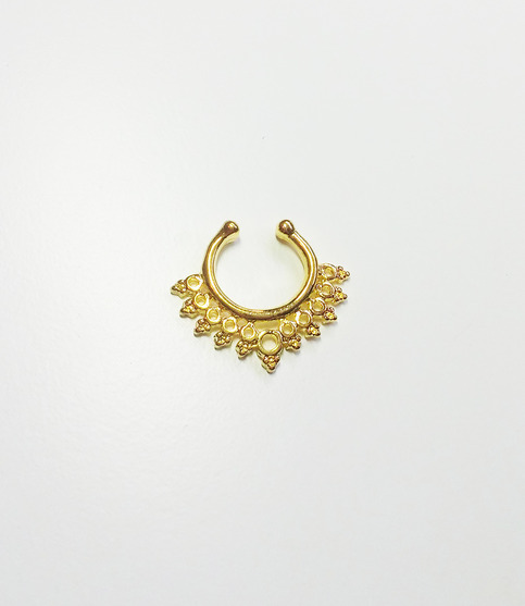 Aaliyah Faux Septum Ring (Gold)