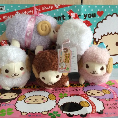Wooly the sheep by amuse gift present plush toy 8 cm