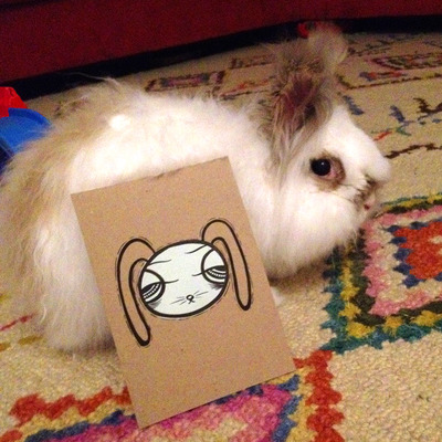 Original painting - floppy bun