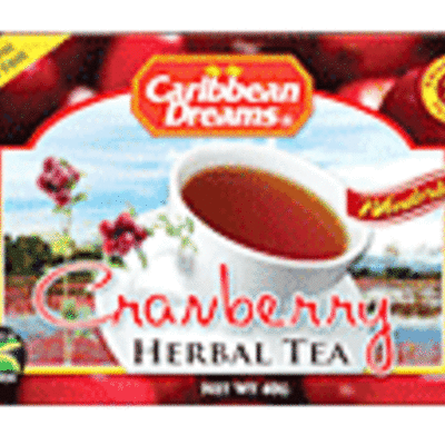 Caribbean dreams cranberry herbal tea