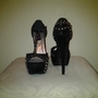 Studs-Black stud sandal heel-1