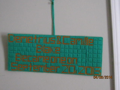 Needlepoint Wedding Announcements 