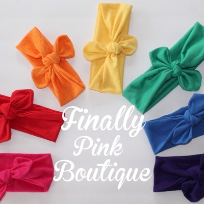 Solid tie knot headwraps