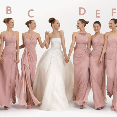 Pink bridesmaid dress, long bridesmaid dress, chiffon bridesmaid dress, cheap bridesmaid dress, mismatched bridesmaid dresses, e029