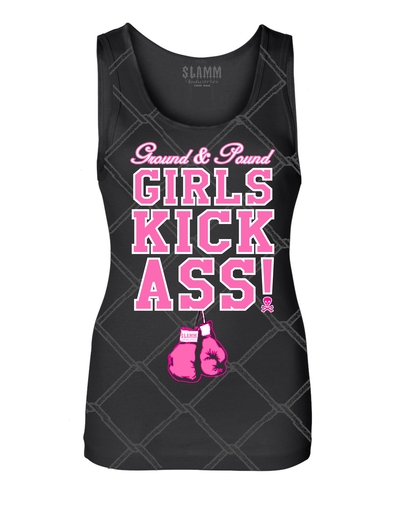 GIRLS KICK ASS Ladies Tank # 101