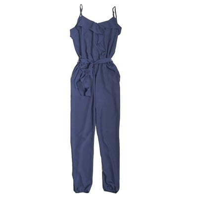 Collective concepts ruffle crossover jumpsuit