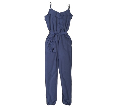 COLLECTIVE CONCEPTS Ruffle Crossover Jumpsuit