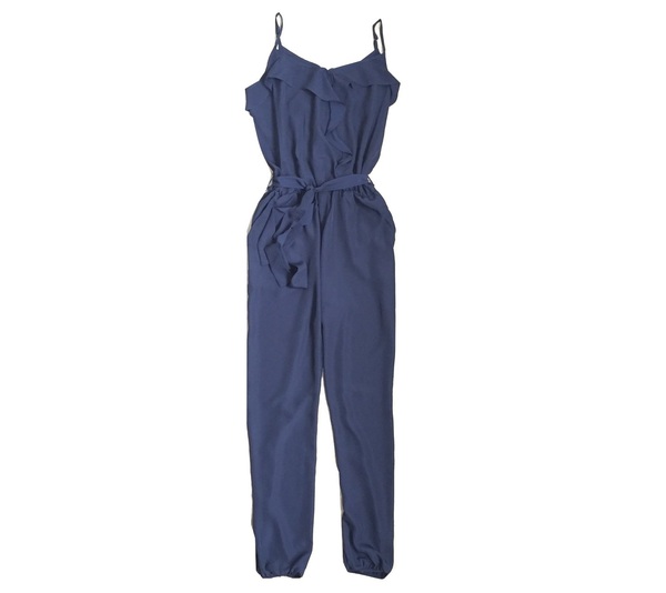 COLLECTIVE CONCEPTS Ruffle Crossover Jumpsuit