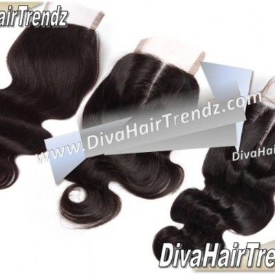 18" brazilian body wave lace closure (free, middle and 3 part available!), high grade 6a! [color #1b] 