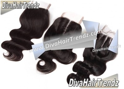 18" brazilian body wave lace closure (free, middle and 3 part available!), high grade 6a! [color #1b] 