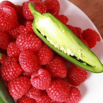 Red raspberry jalapeño jam, 4 oz.