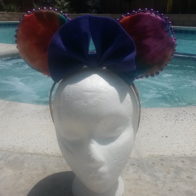   tie dye mouse ears 
