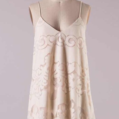 Boho detailed shift dress