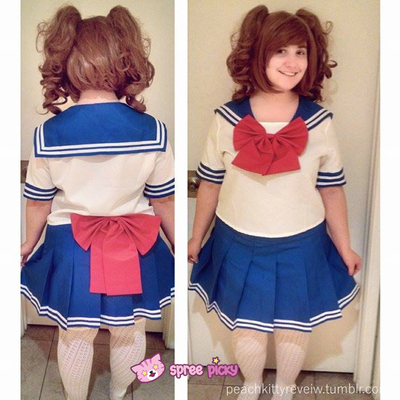 Daily cosplay sailor moon tsukino usagi sailor seifuku uniform top/skirt/bow sp151734/5/6