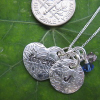 Forever Heart, Initial, couples Birthstones - Thumbnail 1