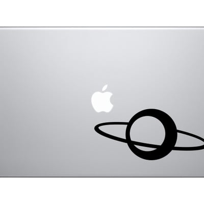 Space alien #3- solar system saturn ring planet cosmos - vinyl decal for laptops, macbook, tablets and cars 