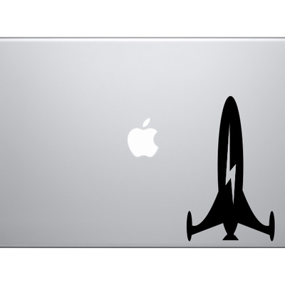 Space alien #4 - rocket ship lightning bolt cosmos satellite - vinyl decal for laptops, macbook, tablets and cars 