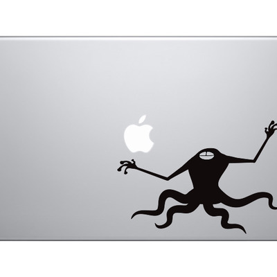 Space alien #6 - tentacle squid monster slimy cosmos - vinyl decal for laptops, macbook, tablets and cars  - Thumbnail 5