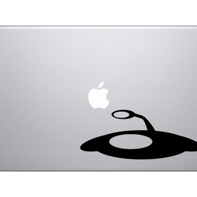 Space alien #9 - scifi ufo roswell saucer conspiracy - vinyl decal for laptops, macbook, tablets and cars 