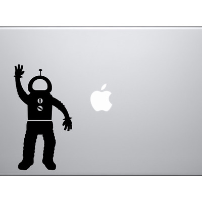 Space alien #11 - scifi astronaut odyssey traveller - vinyl decal for laptops, macbook, tablets and cars 